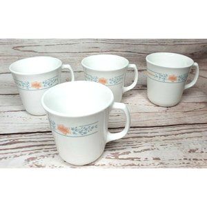 Corning USA Microwave safe Lot Of 4 Coffee Tea Cups #11 #17 #28